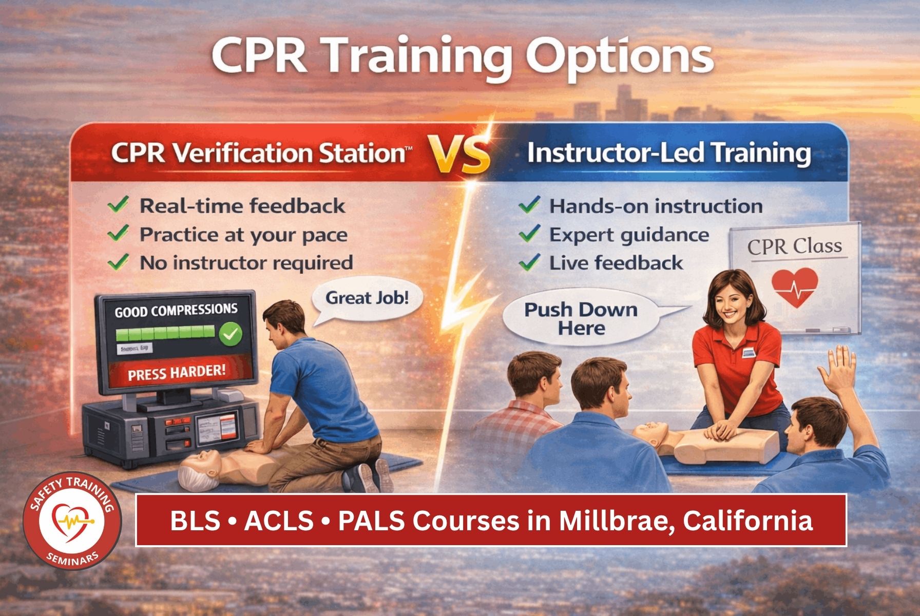 BLS • ACLS • PALS Courses in Millbrae, California