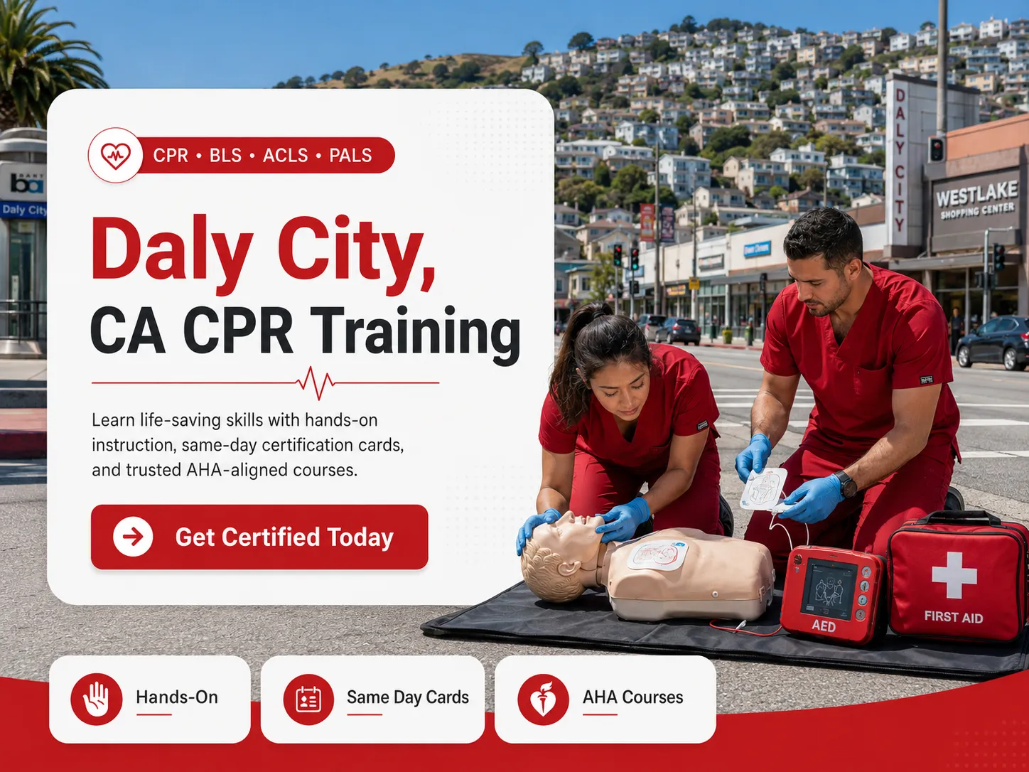 PALS simulation training for pediatric emergencies in Daly City, CA