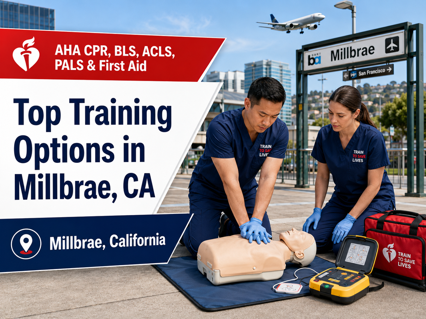 Top 5 Places To Find American Heart Association BLS, ACLS, PALS, CPR, and First-aid Certification Courses in Millbrae, CA